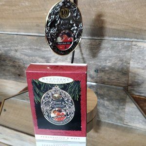 1993 Hallmark  Photo Ornament -Anniversary Year - 5, 10, 25, 30, 35, 40, 50, 60